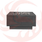 Zinc / 42 x 42 x 16 / Rolled Lava Rock