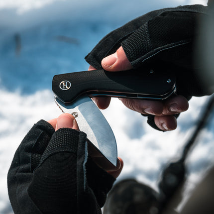 The Peasant Folding Pocket Knife Giftset for Men and Women (Red and Grey)