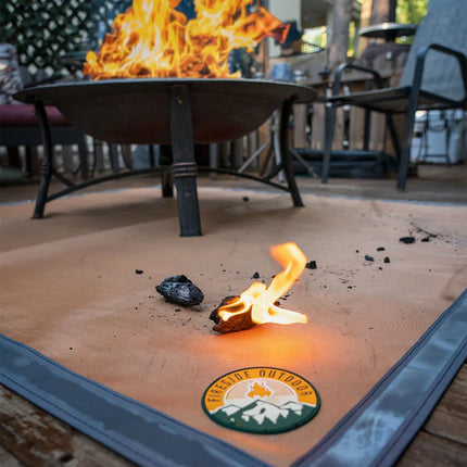 Fireproof Ground Mat – Ember Mat for Fire Pit & Grill Protection - Phoenix Fire Art Store