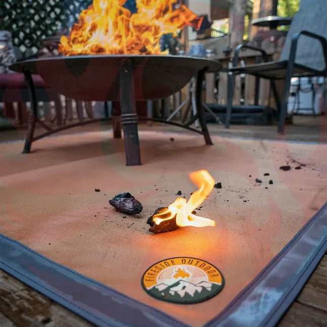 Fireproof Ground Mat – Ember Mat for Fire Pit & Grill Protection - Phoenix Fire Art Store