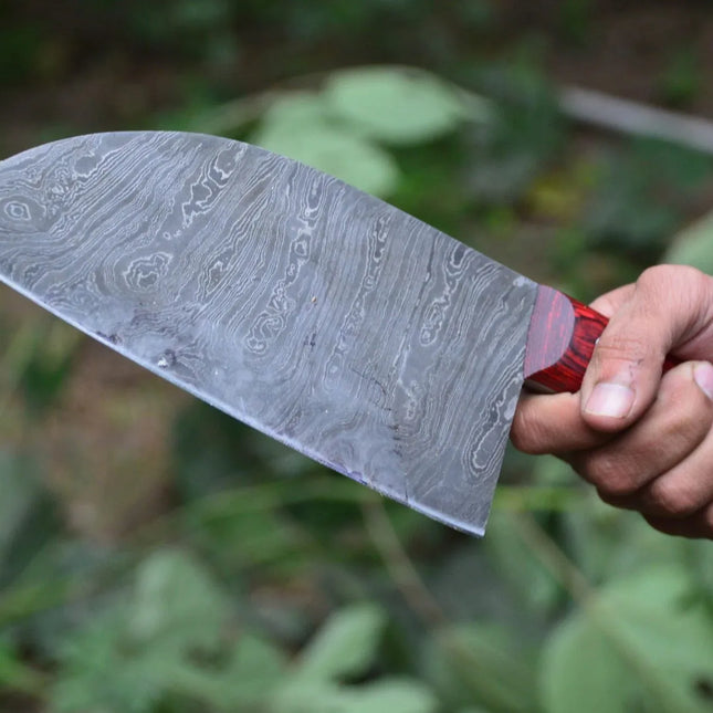 Full Tang Custom Handmade Damascus Steel Chef / Chopper Knife