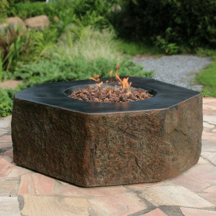 Elementi Columbia Fire Pit OFG105 - Outdoor Propane Fire Table That's Hotter Than Fresh Wasabi On A Sunburn