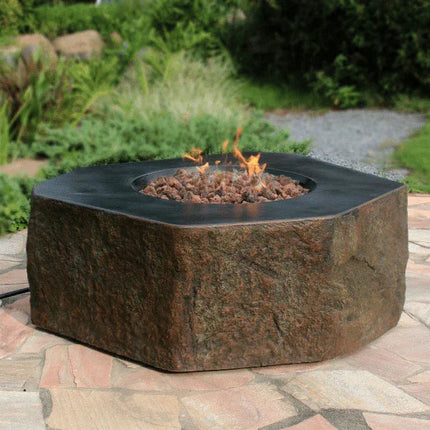 Elementi Columbia Fire Pit OFG105 - Outdoor Propane Fire Table That's Hotter Than Fresh Wasabi On A Sunburn