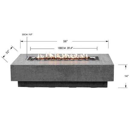 Elementi Hampton Fire Pit OFG139 - Where Luxury Meets 'Holy Smokes, That's Hot!'
