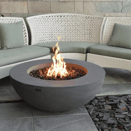 Elementi Lunar Fire Bowl - Outdoor Propane Fire Pit Table