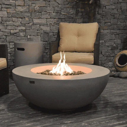 Elementi Lunar Fire Bowl - Outdoor Propane Fire Pit Table