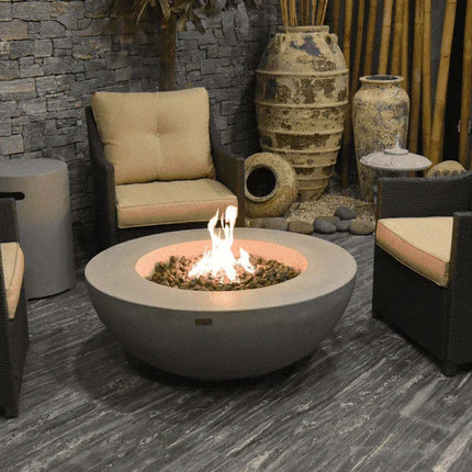 Elementi Lunar Fire Bowl - Outdoor Propane Fire Pit Table