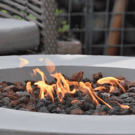 Elementi Lunar Fire Bowl - Outdoor Propane Fire Pit Table