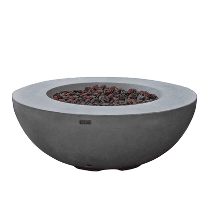 Elementi Lunar Fire Bowl - Outdoor Propane Fire Pit Table