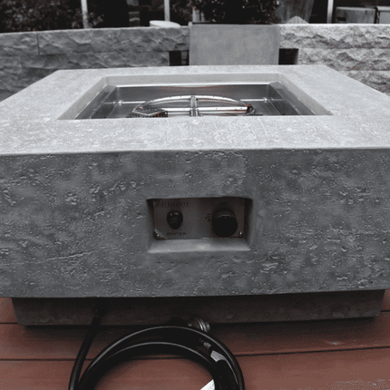 Elementi Manhattan Fire Pit OFG103 - Luxury Outdoor Fireplace Table