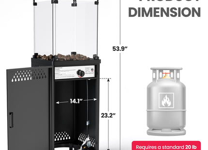 Pyra Base Patio Heater 41,000 BTU Pamapic