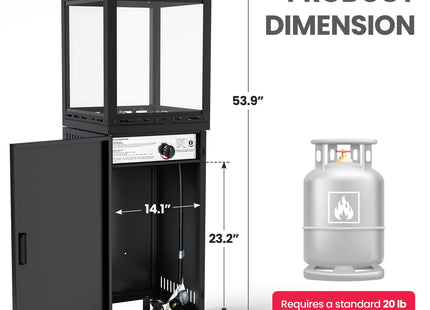 Pyra Base Patio Heater 41,000 BTU Pamapic