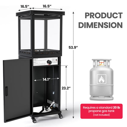 Pyra Base Patio Heater 41,000 BTU Pamapic