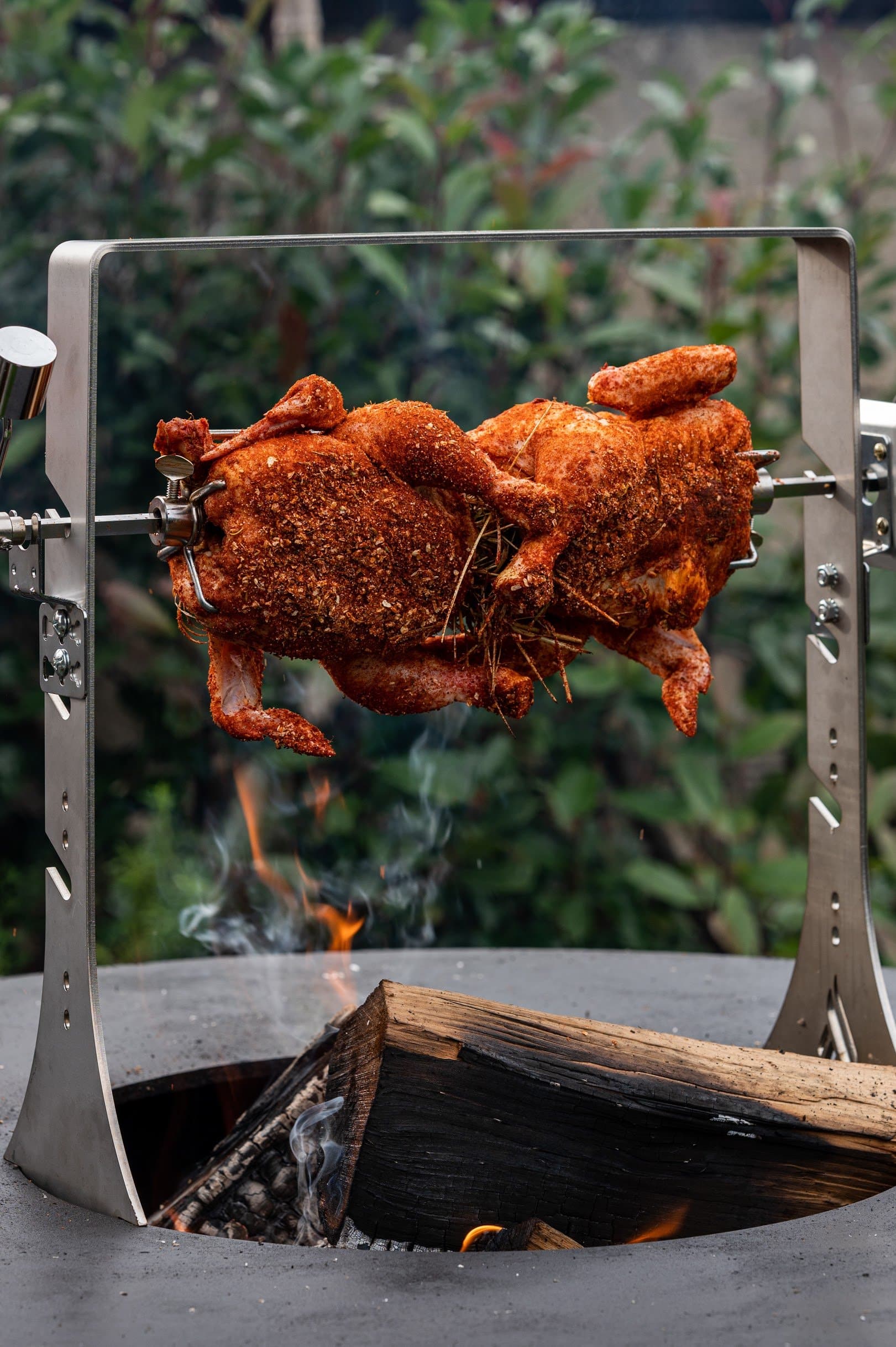 Rotisserie with Cordless Motor For Green Egg XXL / Kamado XXL - Phoenix Fire Art Store