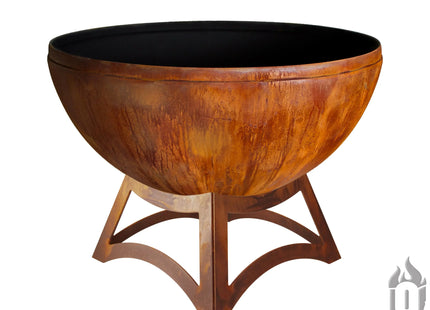"Fire Chalice" Fire Bowl with Hollow Base (Made In USA) - Phoenix Fire Art Store