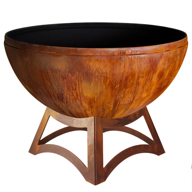 "Fire Chalice" Fire Bowl with Hollow Base (Made In USA) - Phoenix Fire Art Store