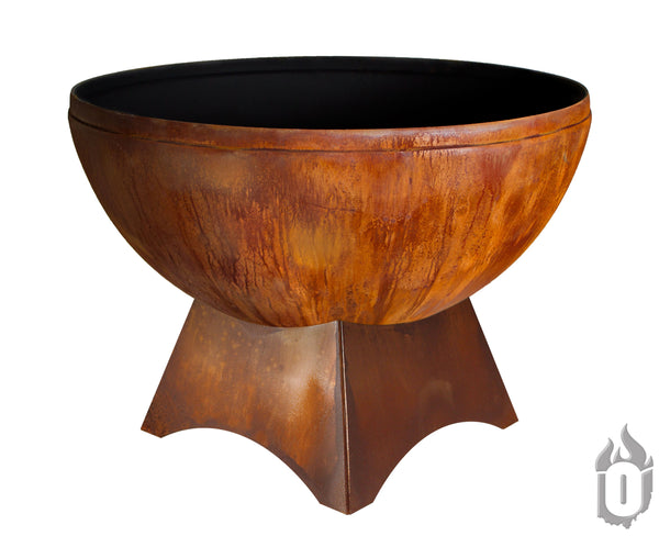 "Fire Chalice" Fire Bowl with Standard Base (Made In USA) - Phoenix Fire Art Store