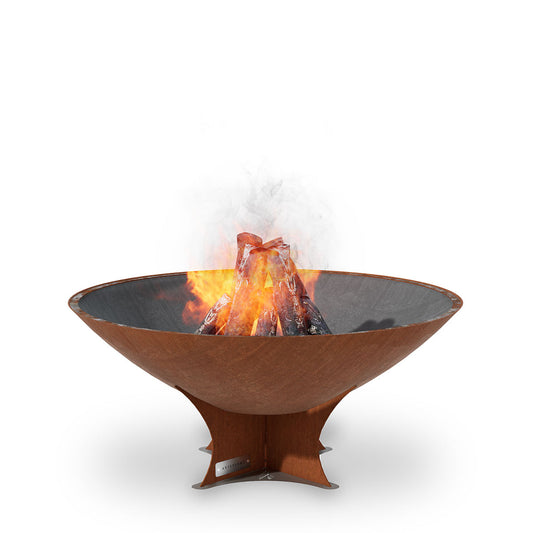 Arteflame Classic 40″ — Fire Pit (CORTEN Bowl; Short Round / Short Euro / Built-In No Base) - Phoenix Fire Art Store
