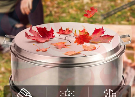 Fireside Pluto R19 Stainless Steel Fire Pit Lid - Phoenix Fire Art Store
