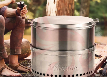 Fireside Pluto R19 Stainless Steel Fire Pit Lid - Phoenix Fire Art Store
