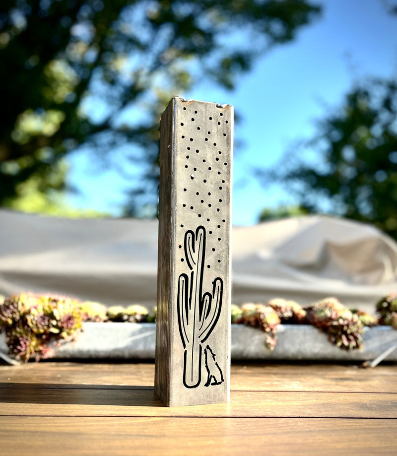 Desert Night Luminary Pillars w/ Solar Cap