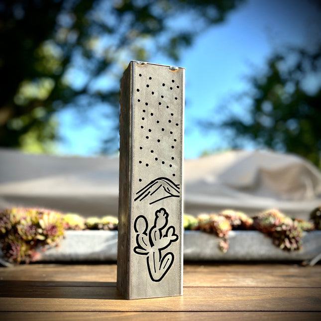 Desert Night Luminary Pillars w/ Solar Cap