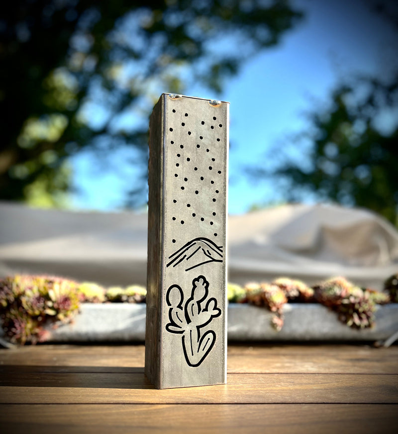 Desert Night Luminary Pillars w/ Solar Cap