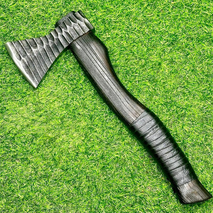 Viking Battle Axe with Custom Handmade Forged 1095 Steel Blade and Ash Wood Handle – Thor’s Fury