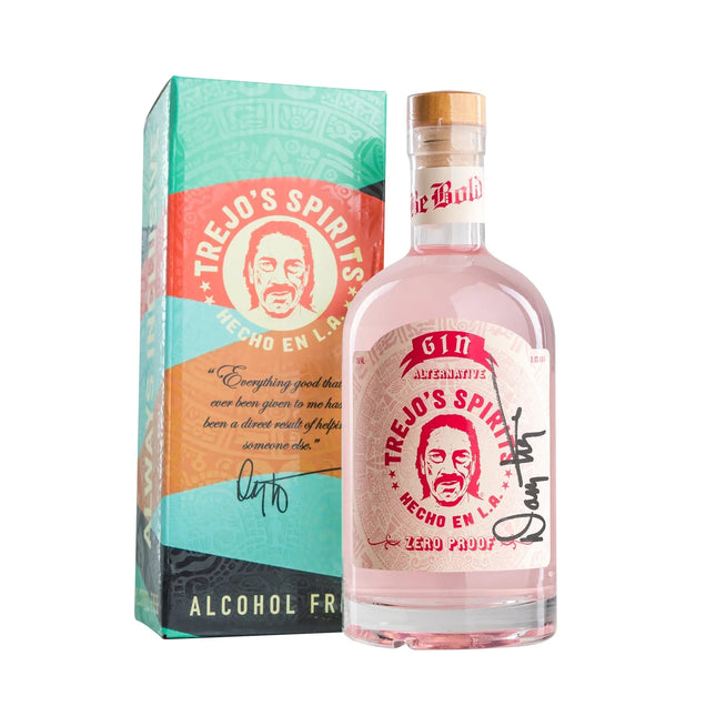 Trejo's Spirits Gin Alternative signed by Danny Trejo. - Phoenix Fire Art Store