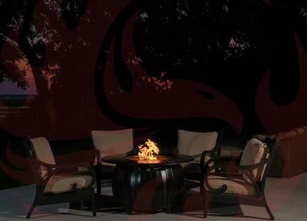 Grand Cooper 44" Round Aluminum Convertible Gas Fire Pit Table Fire Sense/Balkene Home