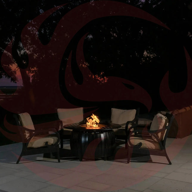 Grand Cooper 44" Round Aluminum Convertible Gas Fire Pit Table Fire Sense/Balkene Home