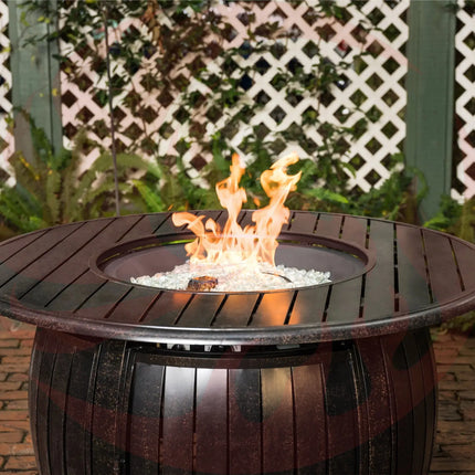 Grand Cooper 44" Round Aluminum Convertible Gas Fire Pit Table Fire Sense/Balkene Home