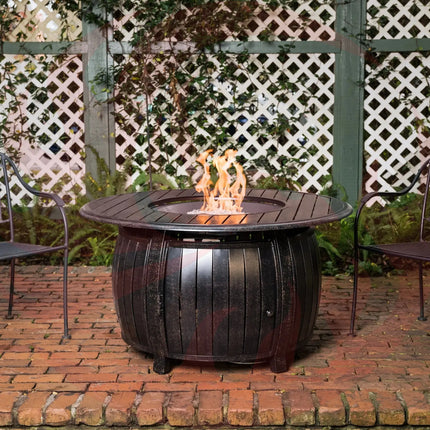 Grand Cooper 44" Round Aluminum Convertible Gas Fire Pit Table Fire Sense/Balkene Home
