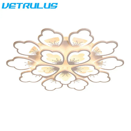 DecorBites™ Lotus Design LED Acrylic Chandelier Ceiling Lamp for Modern Living, Dining, and Study Rooms Decorbites