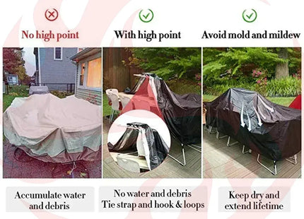 80 Size Outdoor Furniture Cover Rain, Dust, Wind And Uv Proof Oxford Garden Patio Furniture Cover - Phoenix Fire Art Store