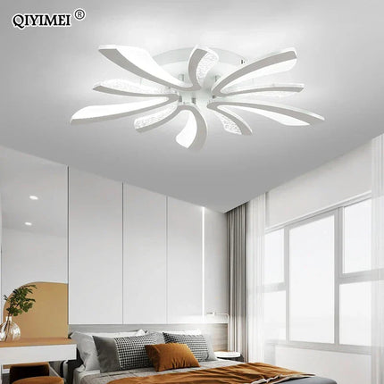 DecorBites™ LED Ceiling Chandelier Lights for Living Room Bedroom Dining Study White Black Decorbites