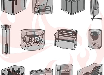 80 Size Outdoor Furniture Cover Rain, Dust, Wind And Uv Proof Oxford Garden Patio Furniture Cover - Phoenix Fire Art Store