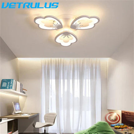 DecorBites™ Lotus Design LED Acrylic Chandelier Ceiling Lamp for Modern Living, Dining, and Study Rooms Decorbites