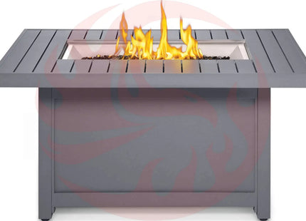 Patioflame Table - Patio Elegance Hamptons Rectangle Fire Table - Phoenix Fire Art Store