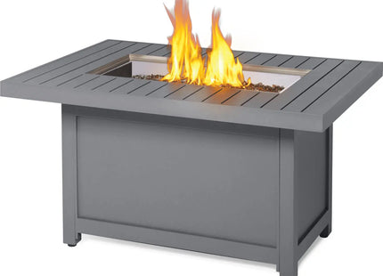 Patioflame Table - Patio Elegance Hamptons Rectangle Fire Table - Phoenix Fire Art Store
