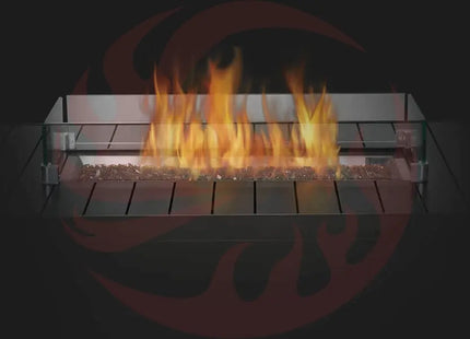 Patioflame Table - Patio Elegance Hamptons Rectangle Fire Table - Phoenix Fire Art Store