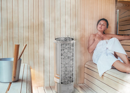 Harvia Cilindro UL Certified Electric Sauna Heater With Xenio CX45 Digital Control Panel & Sauna Stones [PC60/80/90/110E] (SAK86571) SAKSBY WHOLESALE