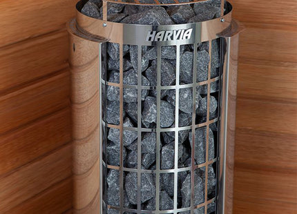 Harvia Cilindro UL Certified Electric Sauna Heater With Xenio CX45 Digital Control Panel & Sauna Stones [PC60/80/90/110E] (SAK86571) SAKSBY WHOLESALE