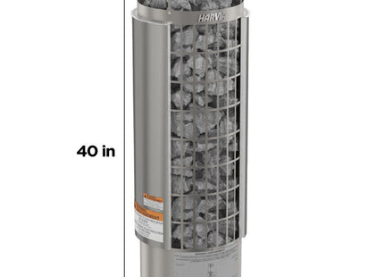 Harvia Cilindro UL Certified Electric Sauna Heater With Xenio CX45 Digital Control Panel & Sauna Stones [PC60/80/90/110E] (SAK86571) SAKSBY WHOLESALE