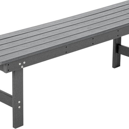 Pamapic HDPE Outdoor Dining Table and Chairs with Umbrella Hole Pamapic