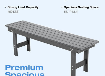 Pamapic HDPE Outdoor Dining Table and Chairs with Umbrella Hole Pamapic