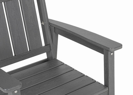Pamapic HDPE Outdoor Dining Table and Chairs with Umbrella Hole Pamapic