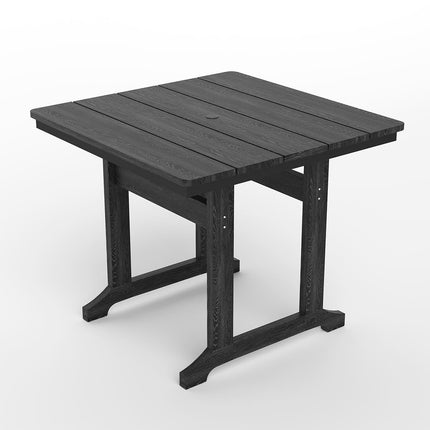 Pamapic HDPE Outdoor Dining Table and Chairs with Umbrella Hole Pamapic