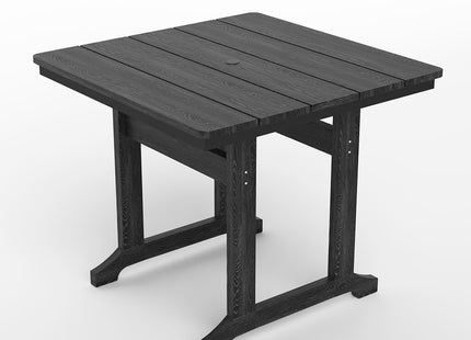 Pamapic HDPE Outdoor Dining Table and Chairs with Umbrella Hole Pamapic