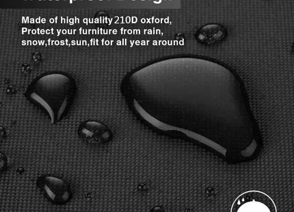 Outdoor Furniture Covers Waterproof Rain Snow Dust Wind-Proof Anti-UV Oxford Fabric Garden Lawn Patio Furniture Covers 40 Size - Phoenix Fire Art Store